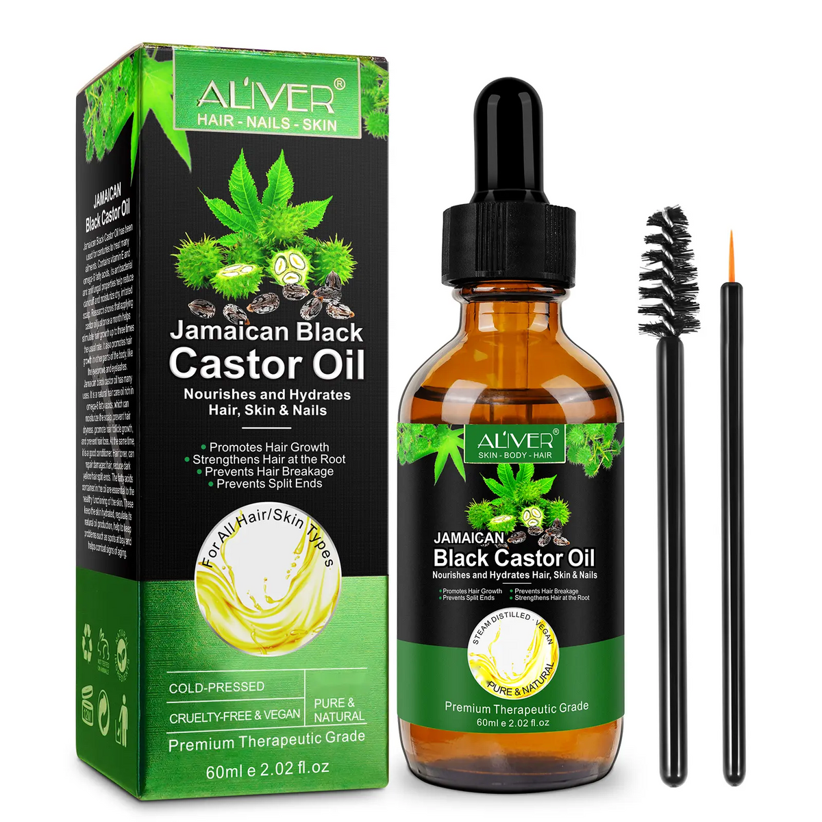 Jamaican Black Castor Oil for Stronger-Looking Hair, Softer Skin & Healthier-Looking Nails