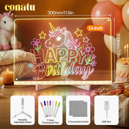 Light-Up Acrylic Drawing Board That Makes Every Kid’s Art Glow