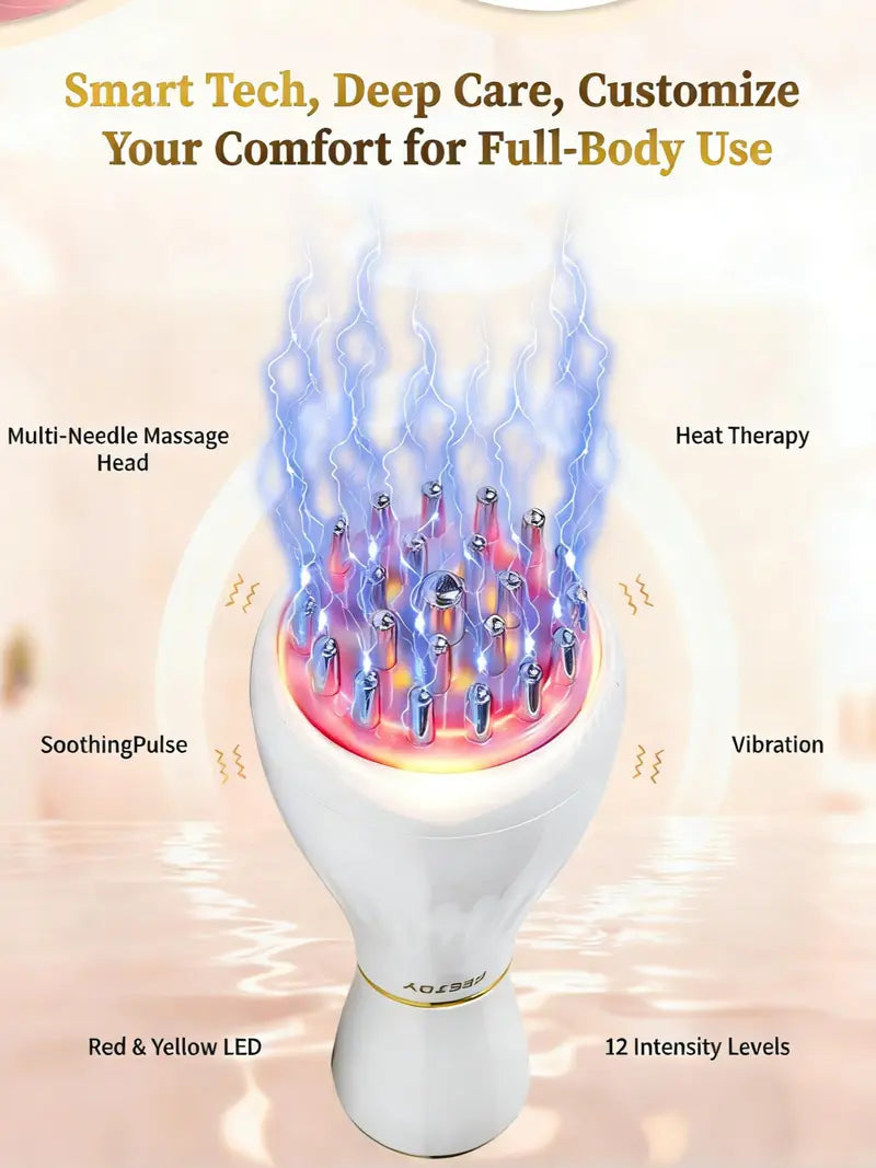 Handheld Meridian Massager – Microcurrent & Thermal Therapy For Full-Body Lymphatic Sculpting