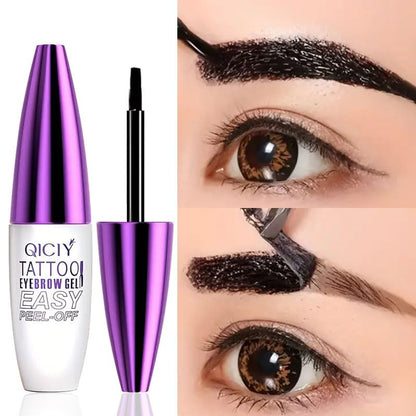 Easy Peel-Off Eyebrow Tint Gel For Fuller Waterproof Brows