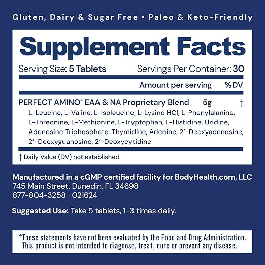 Essential Amino Acid Tablets for Daily Muscle Nutrition Support