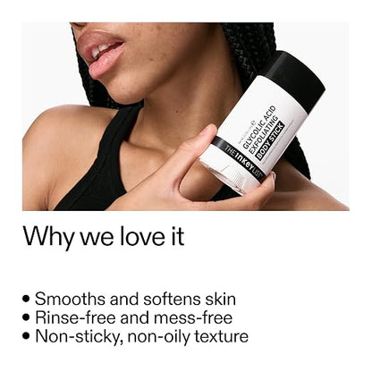 Glycolic Acid Exfoliating Body Stick – Easy-Glide AHA Formula For Smooth, Bump-Free Skin