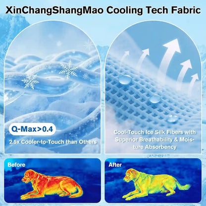 Pet Cooling Mat – Instant Ice Silk Technology For Maximum Summer Comfort