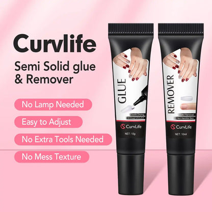 Semi-Solid Nail Glue – No UV Lamp Needed For Instant Salon-Quality Press-Ons