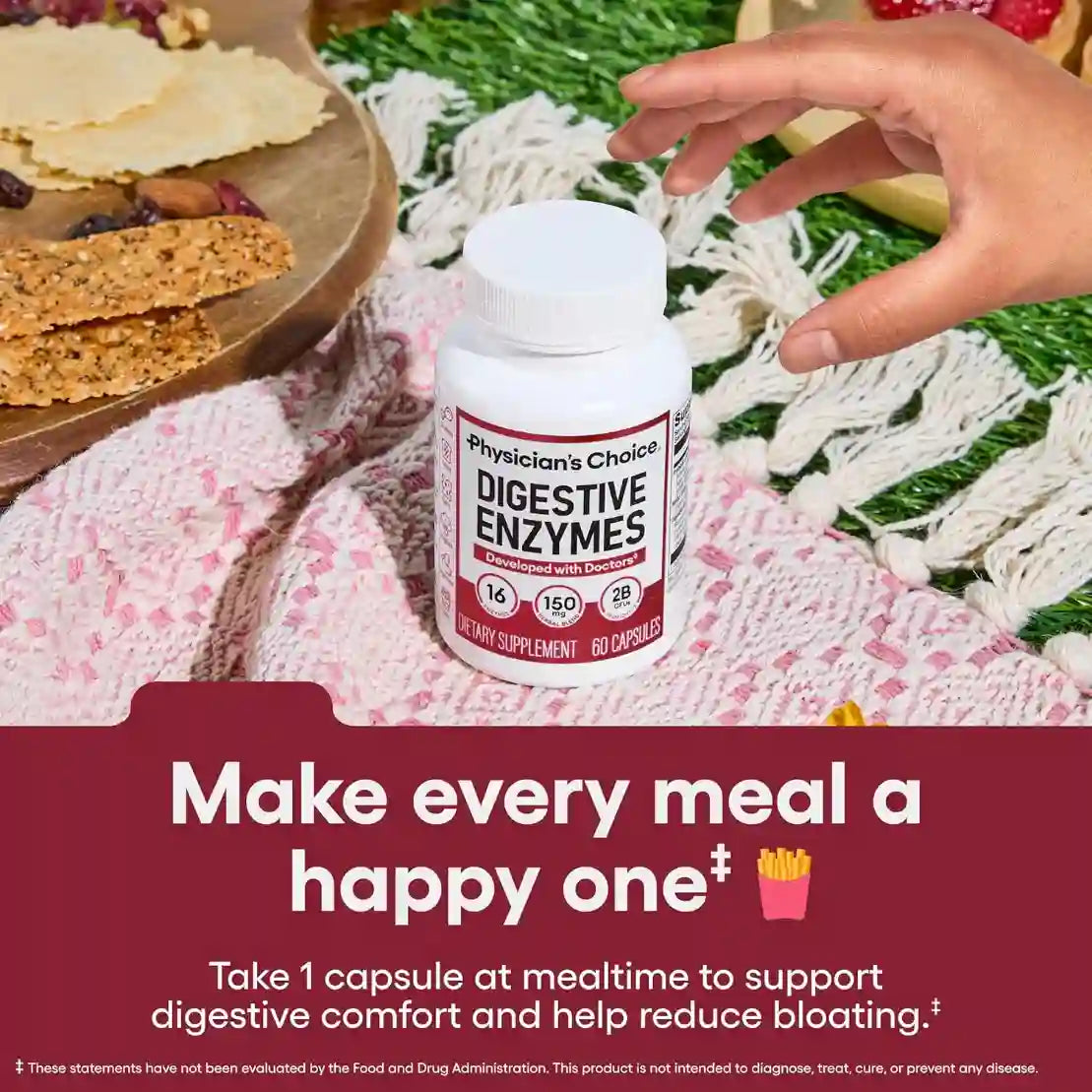 Digestive Enzymes – 16-Enzyme Dual Action Formula For Fast Bloating & Mealtime Relief