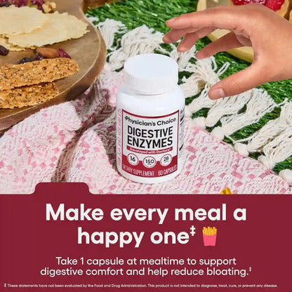 Digestive Enzymes – 16-Enzyme Dual Action Formula For Fast Bloating & Mealtime Relief