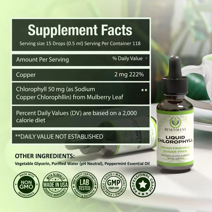 Liquid Chlorophyll Drops For Daily Freshness & Confidence