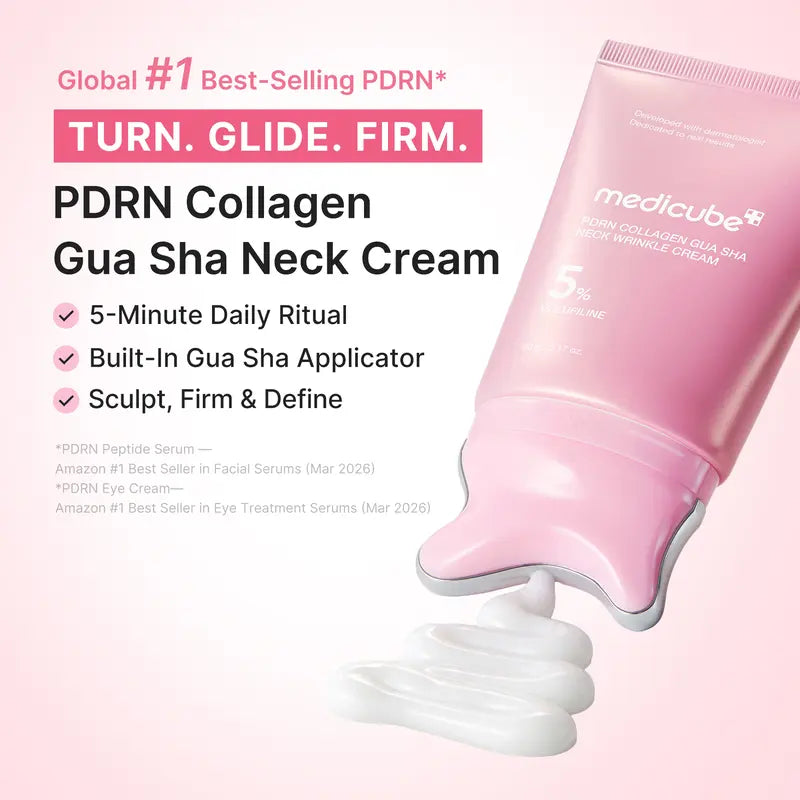Neck & Jawline Massage Cream – Built-In Glide Applicator For Daily Hydration Care