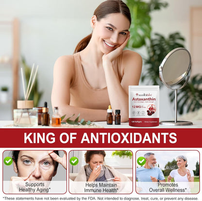 Ultra-Potent 12mg Natural Astaxanthin