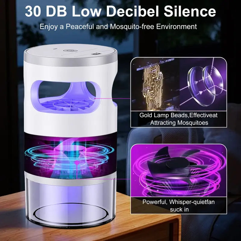 Mosquito Trap – 360° UV Light & Vortex Suction For Pure Bug-Free Sleep