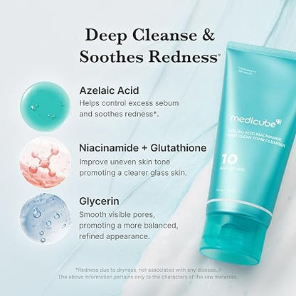 Facial Cleanser – Azelaic Acid & Niacinamide Formula For Clear Blemish-Free Skin