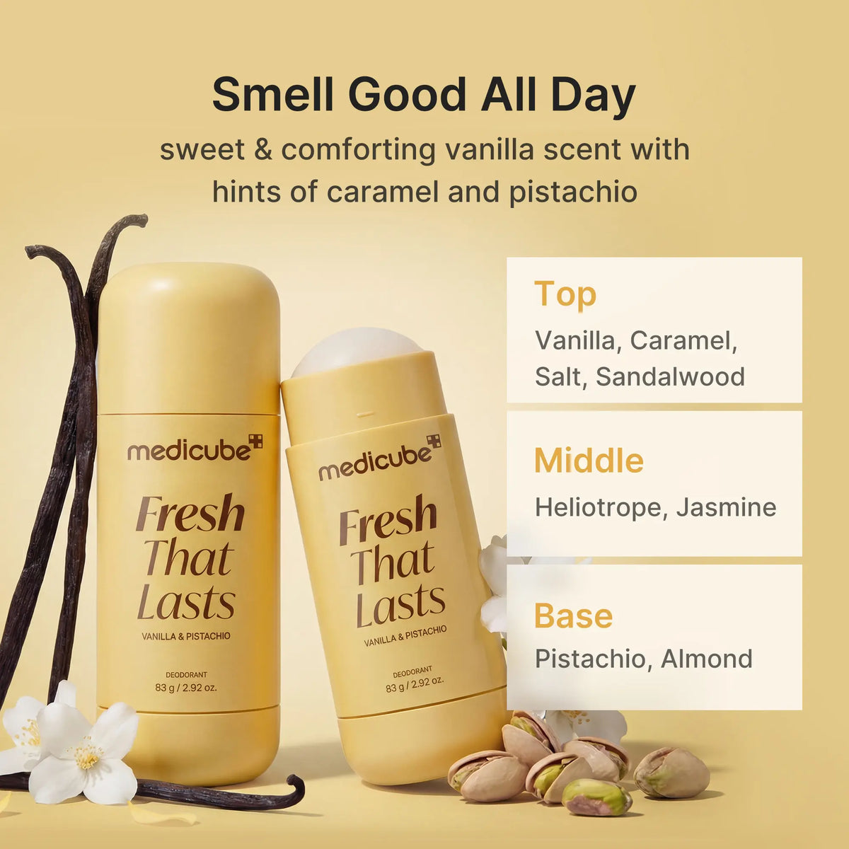 Deodorant Stick – Kojic Acid & Turmeric Formula For 24H Fresh & Brightened Underarms