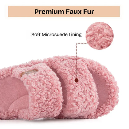 Step On Clouds: Plush Open-Toe Memory Foam House Slippers