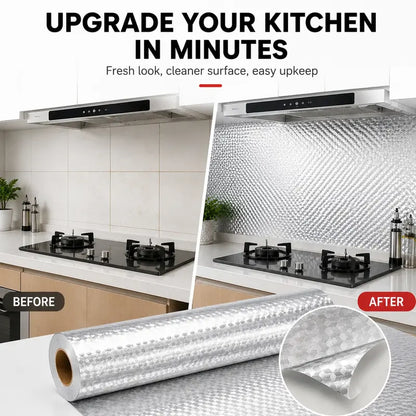 Oil-Proof Heat-Resistant Kitchen Aluminum Foil Sticker | Buy 1 Get 1 Free