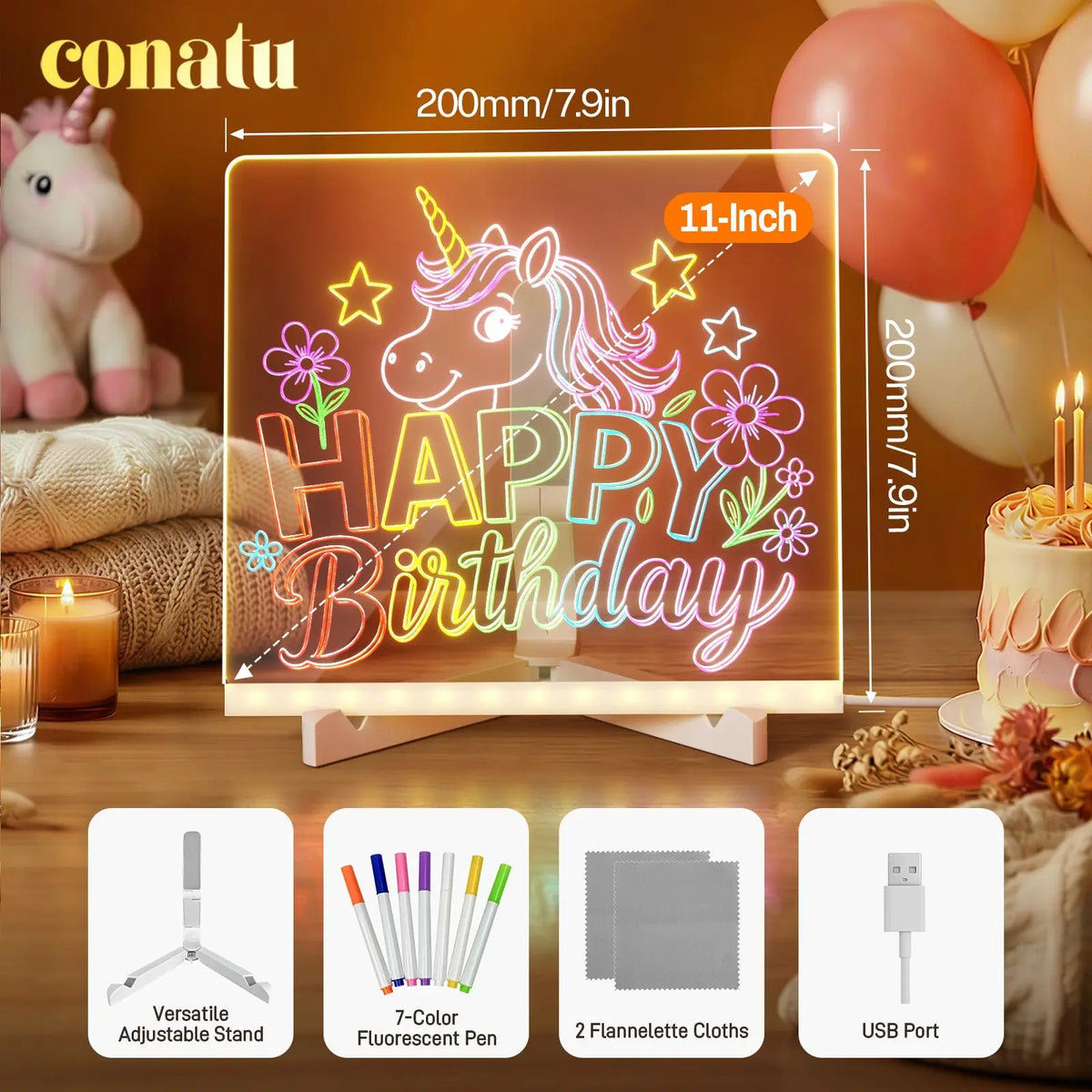 Light-Up Acrylic Drawing Board That Makes Every Kid’s Art Glow