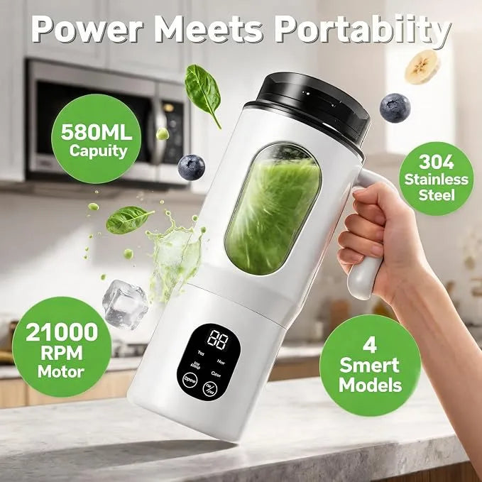Portable Blender – 12-Blade Ice Crushing System For Smoothies On-The-Go