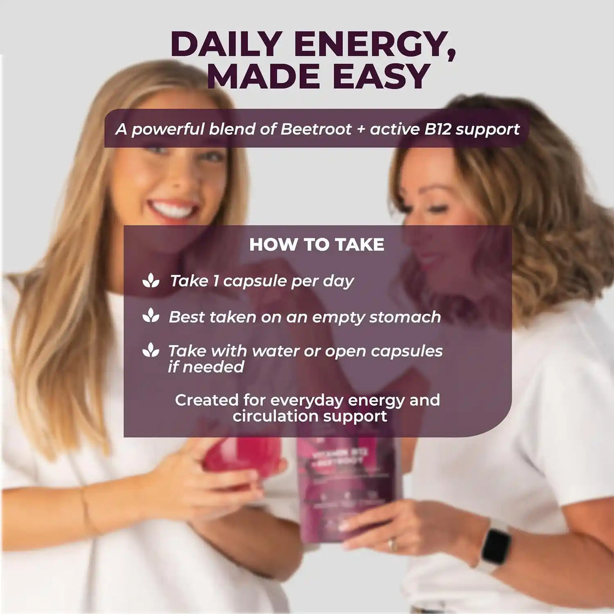 Vitamin B12+Beetroot Capsules – 9000mg High-Absorption Energy Support & Peak Fatigue Reduction