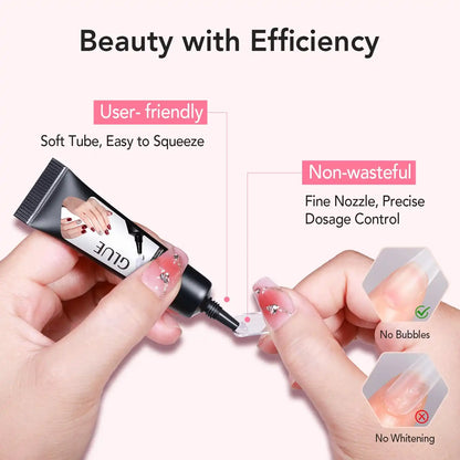 Semi-Solid Nail Glue – No UV Lamp Needed For Instant Salon-Quality Press-Ons