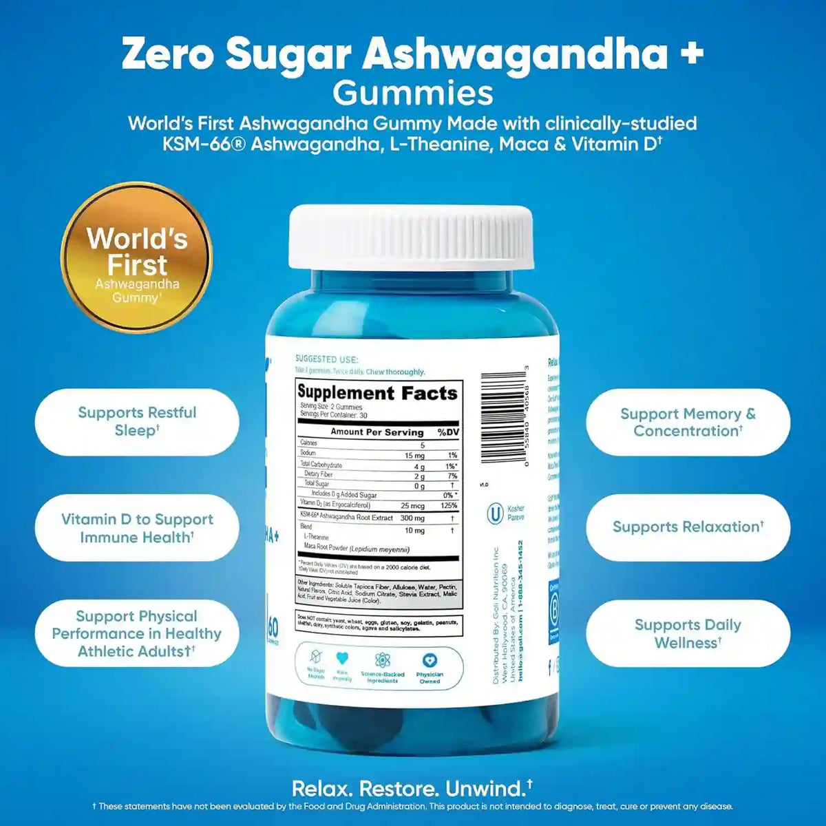 Gummies – Zero Sugar Triple Formula For Maximum Daily Wellness & Vitality