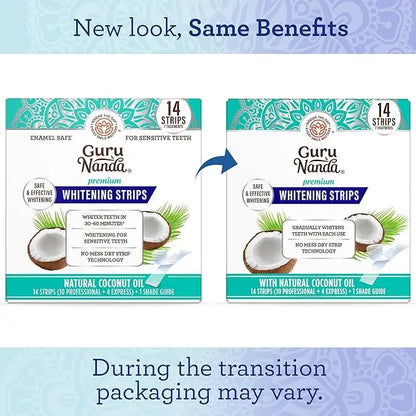 Teeth Whitening Strips – Coconut Oil & Non-Slip Tech For Shimmering White Smiles Without Sensitivity