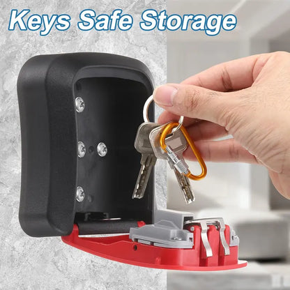 Heavy-Duty Wall Mount Key Lock Box – 4-Digit Weatherproof Anti-Theft Security Safe | Buy 1 Get 1 Free