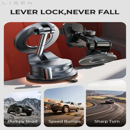 Ultra-Strong Vacuum Suction Magnetic Car Phone Mount