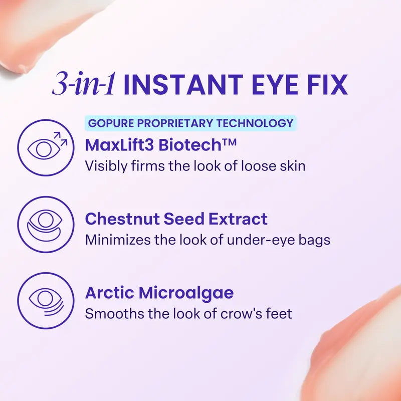 Instant Lift Eye Gel – Biotech Collagen Matrix For Immediate Eye Bag & Wrinkle Reduction