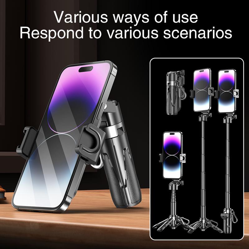 Phone Tripod Stand – Ultra-Compact Keychain Design For Instant Pro-Level Content