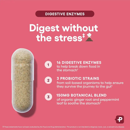 Digestive Enzymes – 16-Enzyme Dual Action Formula For Fast Bloating & Mealtime Relief
