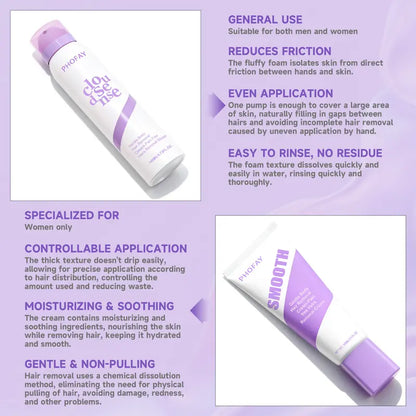 Smooth Hair Removal Cream – 4-Acid Painless Melting Tech For 7-Day Silky Skin