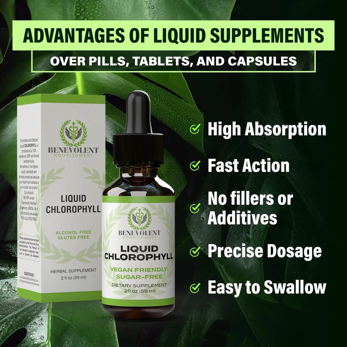 Liquid Chlorophyll Drops For Daily Freshness & Confidence