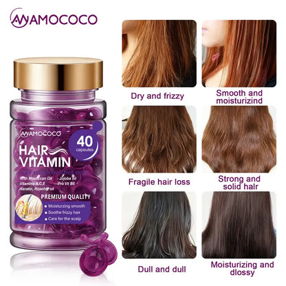 Hair Oil Capsules – 7X Damage Repair For Silky Frizz-Free Hair