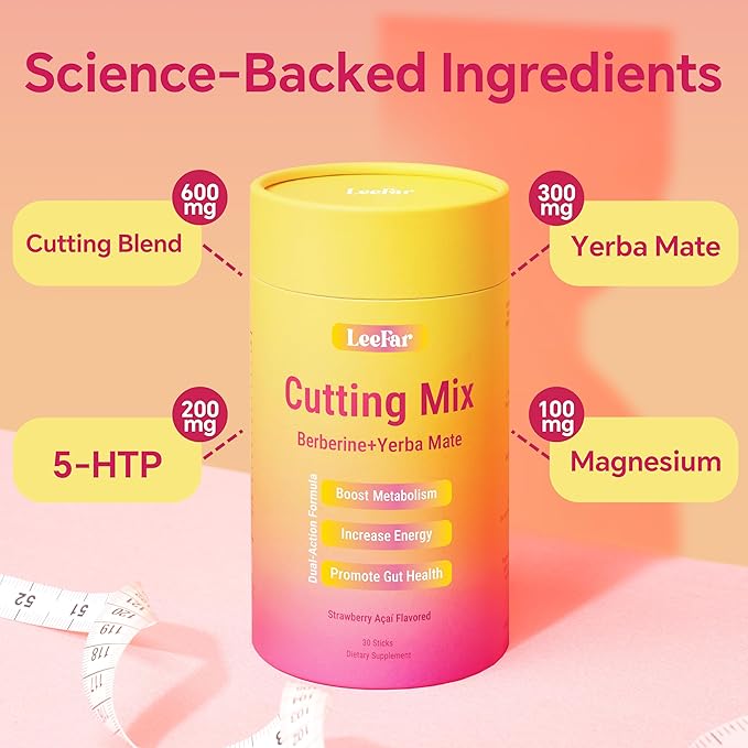 Cutting Drink Mix – Berberine & Yerba Mate Blend For Natural Metabolism & Clean Energy