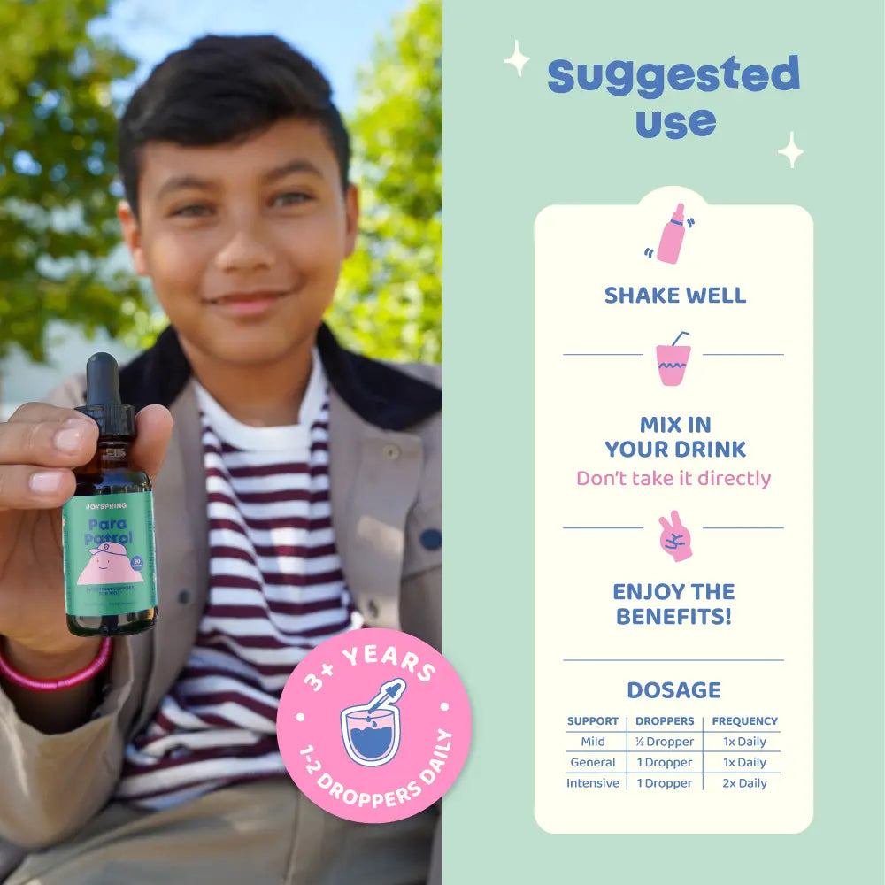 ParaPatrol Kids’ Herbal Blend - Feel Lighter Every Day With This Plant-Based Liquid Gut Cleanse
