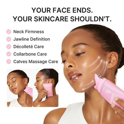Neck & Jawline Massage Cream – Built-In Glide Applicator For Daily Hydration Care