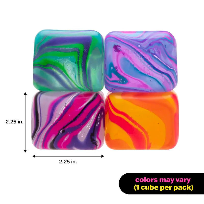 Fidget Toys Squishy Stress Cube - Squeeze Away Stress With The Ultimate Solid Squish Cube