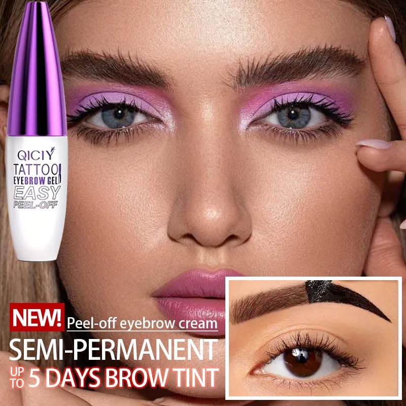 Easy Peel-Off Eyebrow Tint Gel For Fuller Waterproof Brows