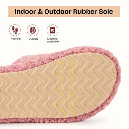 Step On Clouds: Plush Open-Toe Memory Foam House Slippers