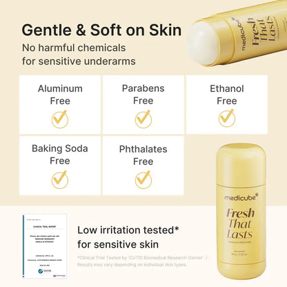 Deodorant Stick – Kojic Acid & Turmeric Formula For 24H Fresh & Brightened Underarms