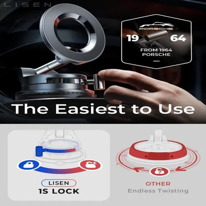 Ultra-Strong Vacuum Suction Magnetic Car Phone Mount