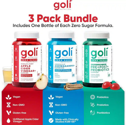 Gummies – Zero Sugar Triple Formula For Maximum Daily Wellness & Vitality