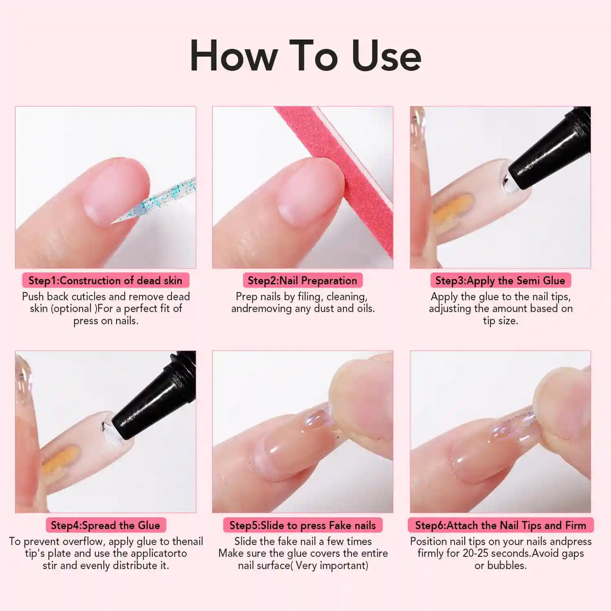 Semi-Solid Nail Glue – No UV Lamp Needed For Instant Salon-Quality Press-Ons