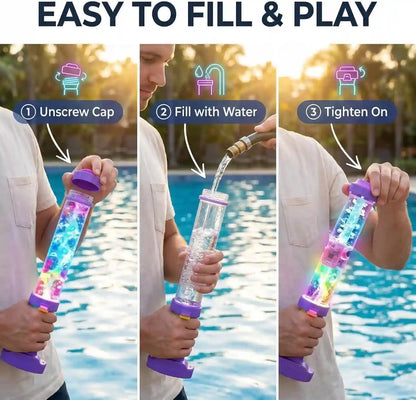 Glowing Rainbow LED Water Blaster – Glowing Rainbow Fireworks For Endless Creative Fun