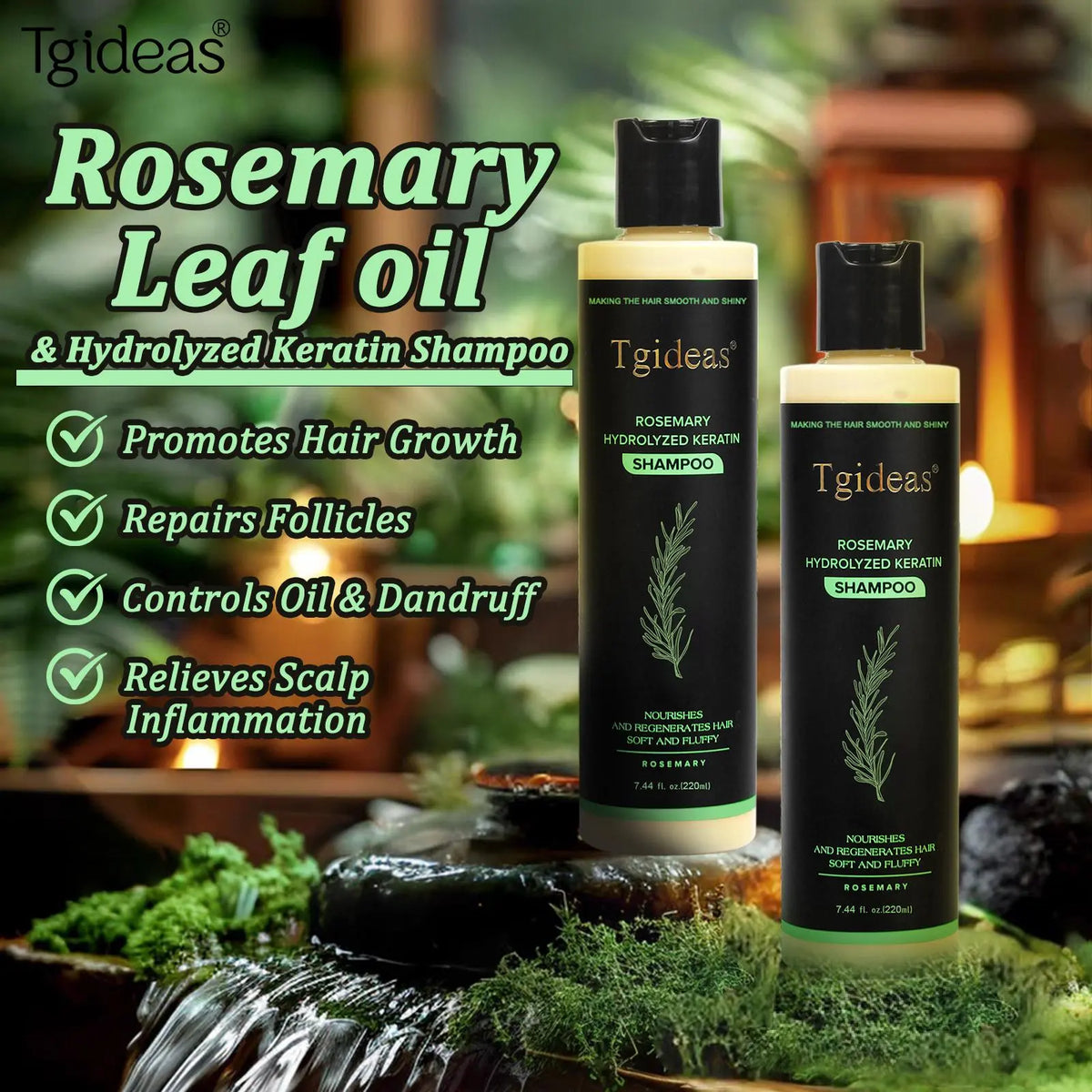 Rosemary Hair Growth Shampoo For Thicker, Stronger & Cleaner Hair