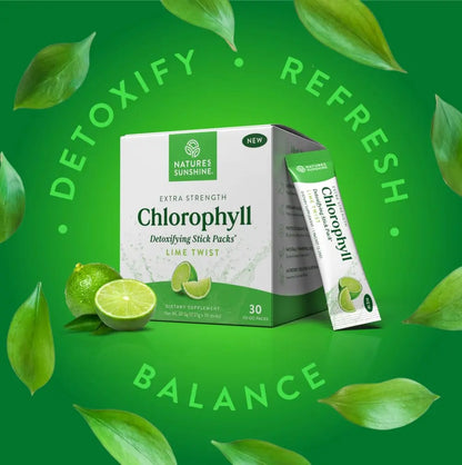 Extra Strength Chlorophyll Lime Twist Sticks for Daily Detox & Fresh Confidence