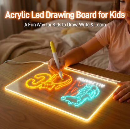 Light-Up Acrylic Drawing Board That Makes Every Kid’s Art Glow