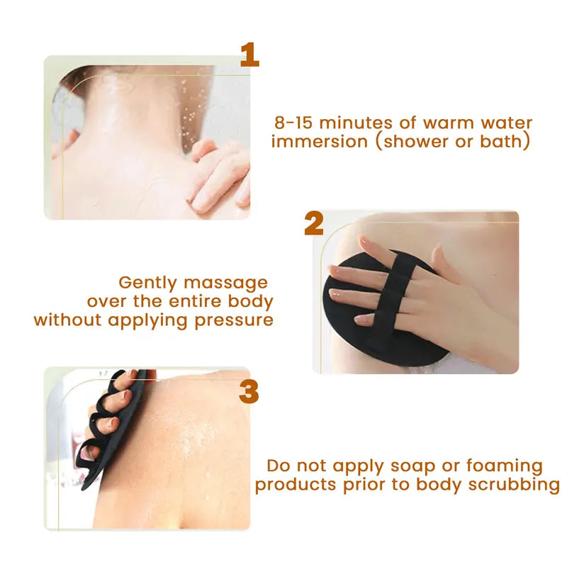 Rubber Body Scrubber – Micro-Bristle Deep Cleansing For Glowing, Ultra-Hygienic Skin