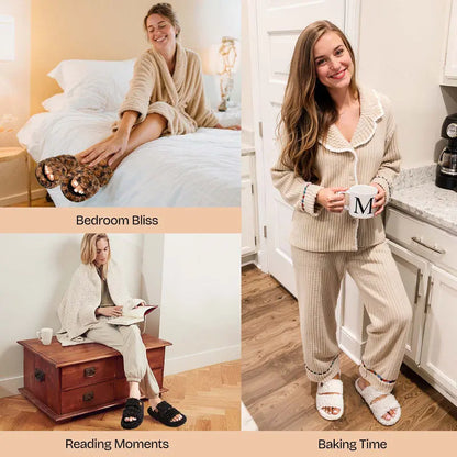 Step On Clouds: Plush Open-Toe Memory Foam House Slippers