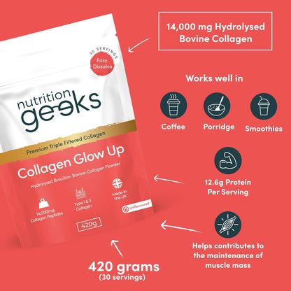 Hydrolyzed Collagen Powder – 14,000mg Triple-Filtered Formula For Ultimate Skin & Body Glow Up