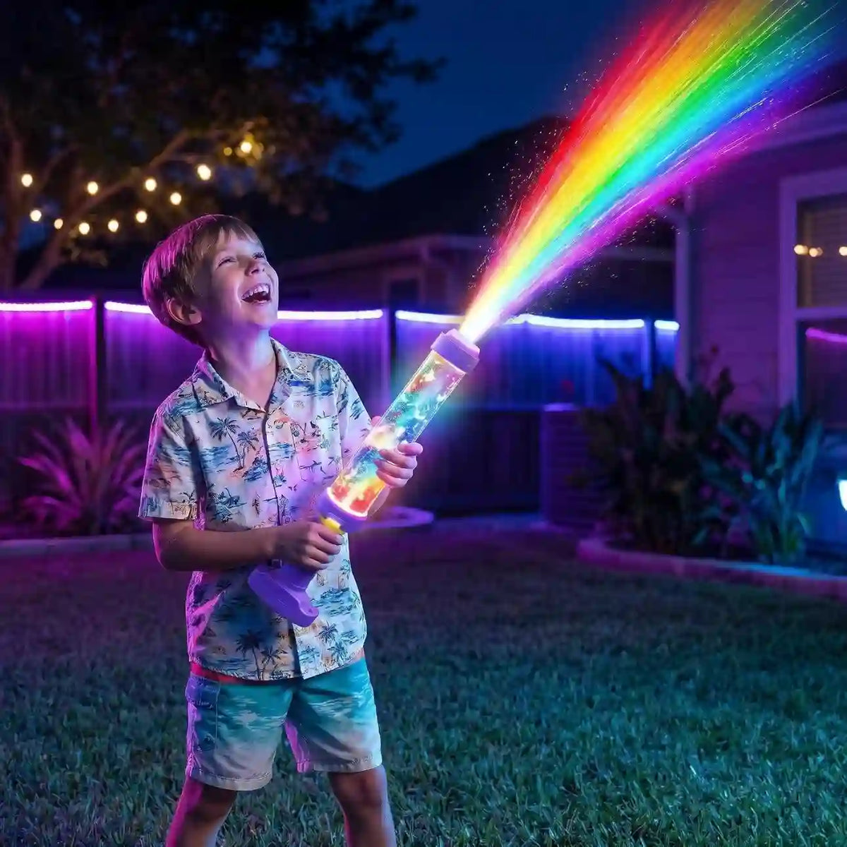 Glowing Rainbow LED Water Blaster – Glowing Rainbow Fireworks For Endless Creative Fun